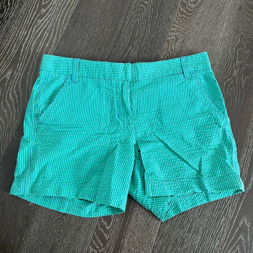 J. Crew seersucker shorts. Never worn